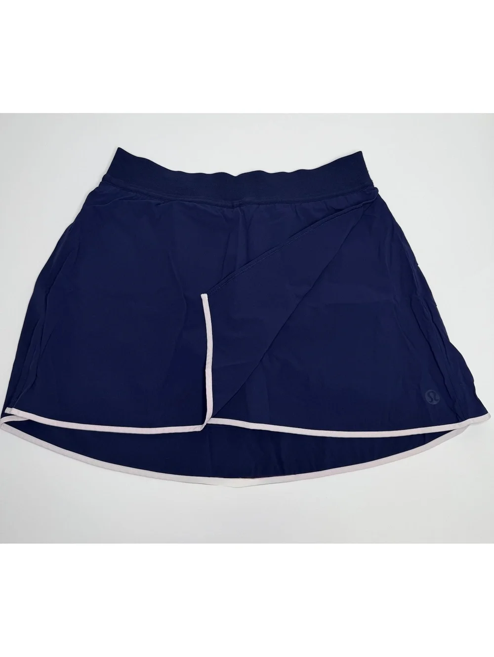 Lululemon Lightweight Wrap-Front Tennis Skirt Club Blue / White Size M